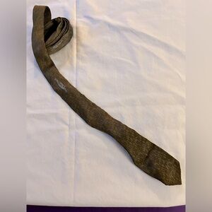 Wembley VTG MCM 60s Classic Olive green and blue skinny tie